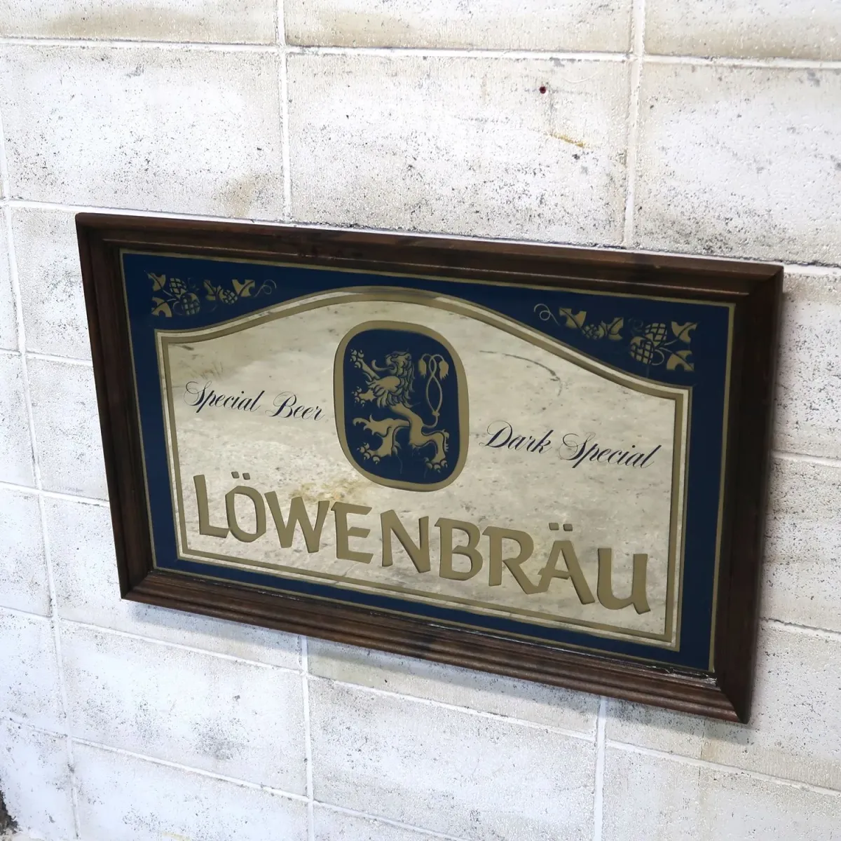 LOWENBRAU ビンテージ 大型パブミラー