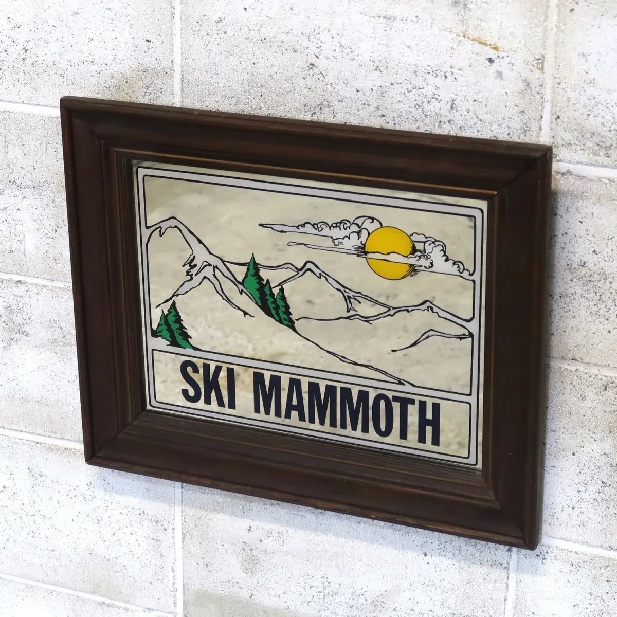 SKI MAMMOTH ビンテージ パブミラー