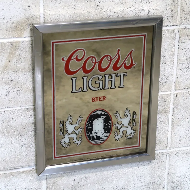 Coors LIGHT ビンテージ パブミラー