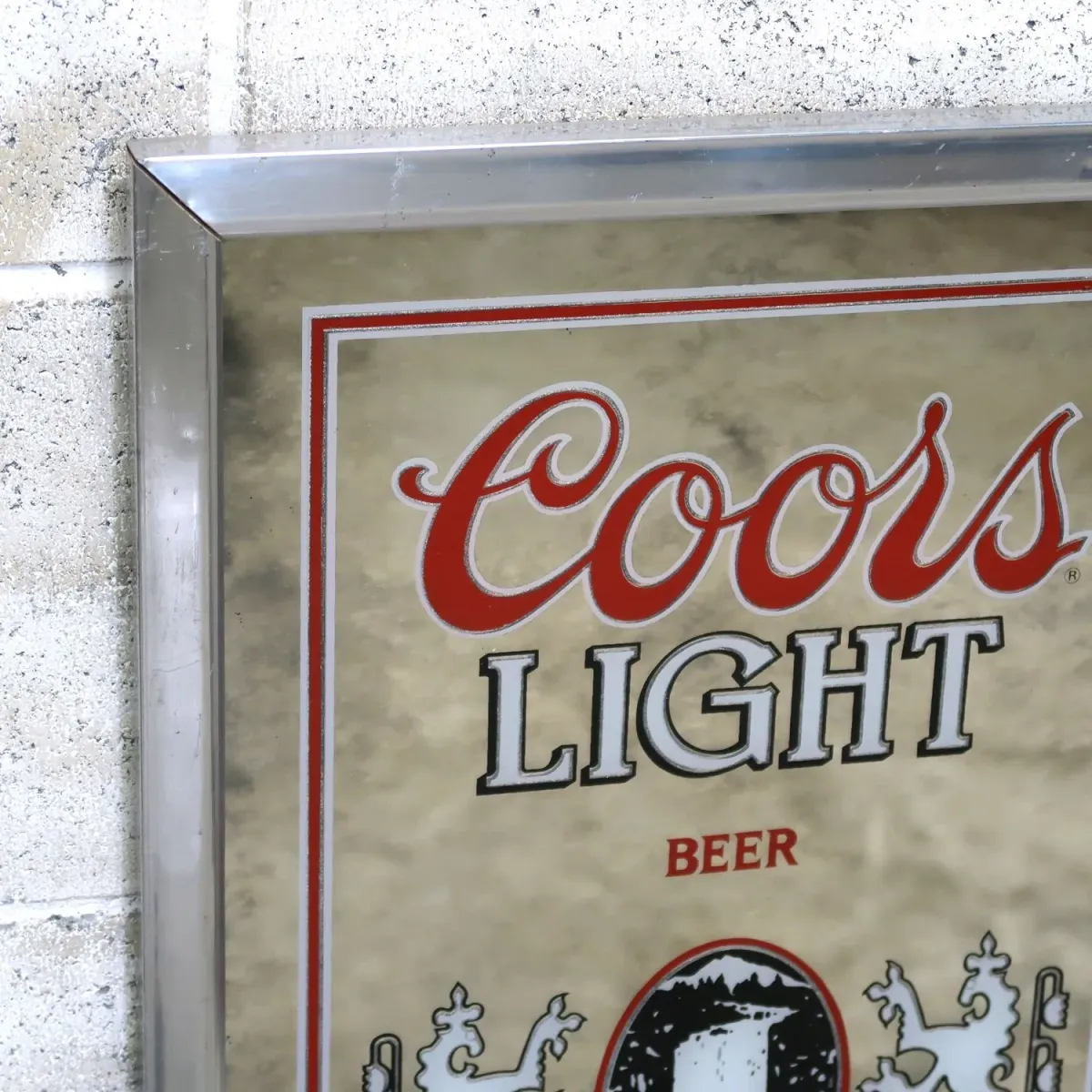 Coors LIGHT ビンテージ パブミラー