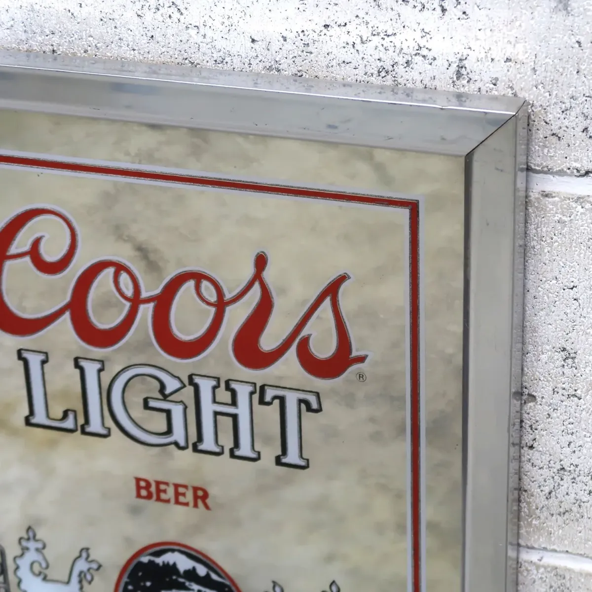 Coors LIGHT ビンテージ パブミラー