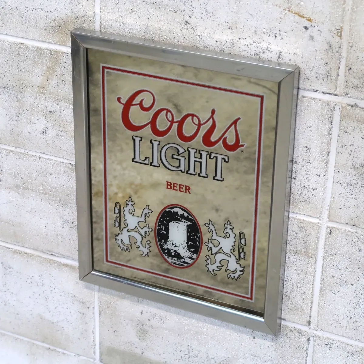 Coors LIGHT ビンテージ パブミラー