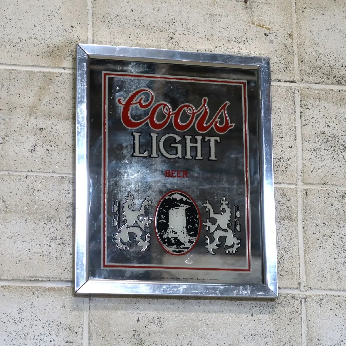 Coors LIGHT ビンテージ パブミラー