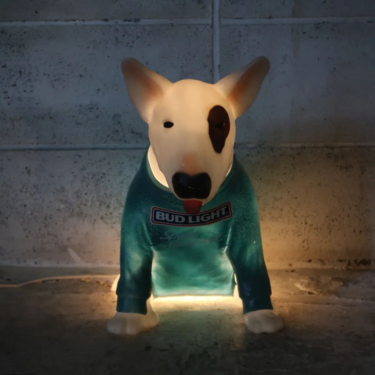 80's BUD LIGHT バド犬ライトサイン Spuds Mackenzie