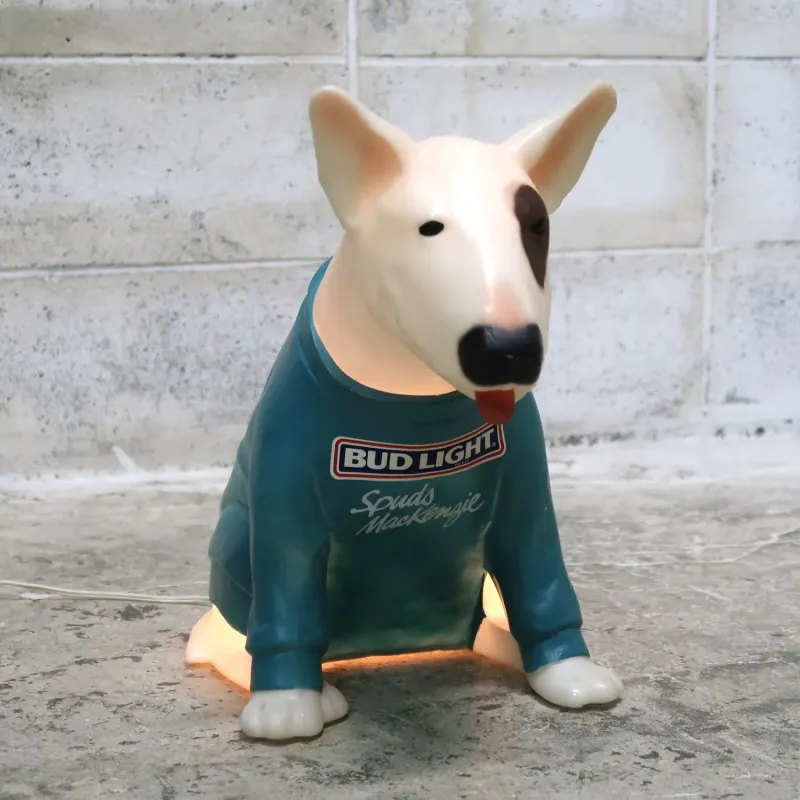 80's BUD LIGHT バド犬ライトサイン Spuds Mackenzie