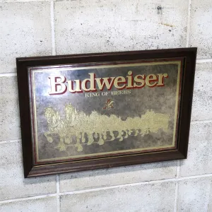 Budweiser ビンテージ パブミラー