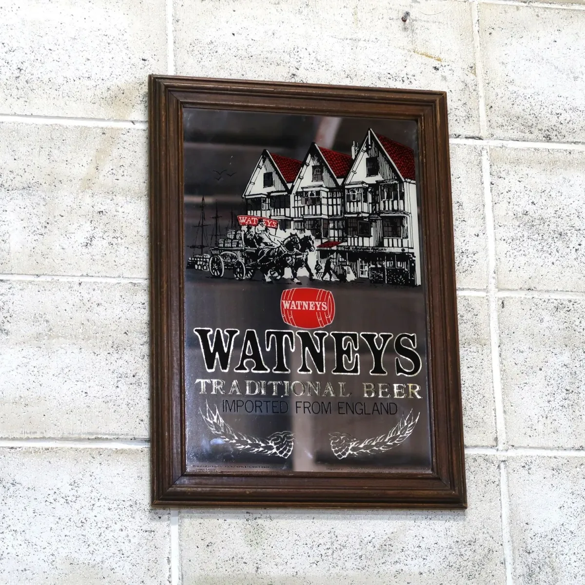 WATNEYS ビンテージ パブミラー