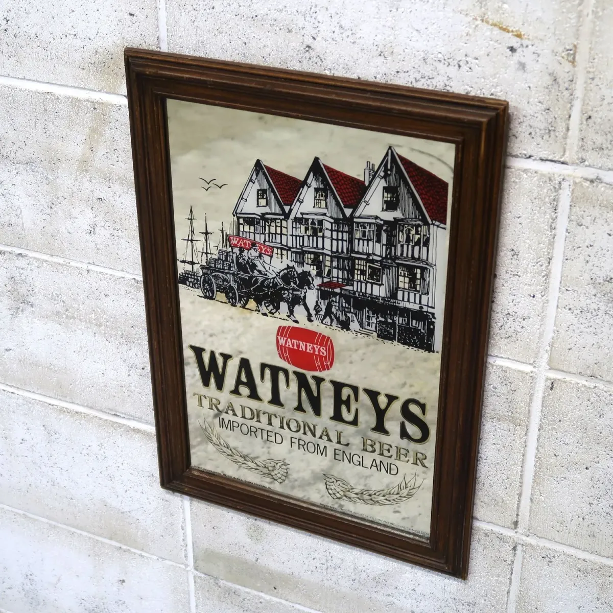 WATNEYS ビンテージ パブミラー