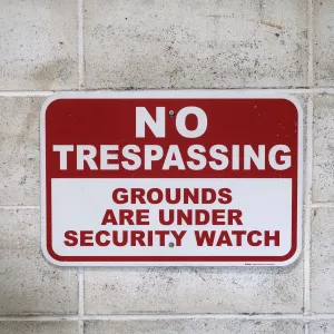 NO TRESPASSING メタルサイン