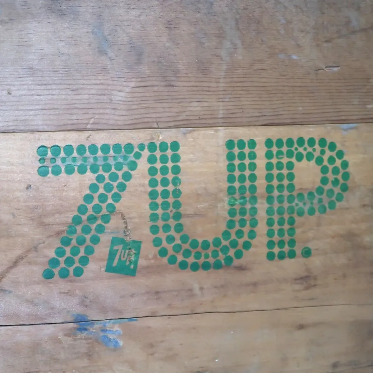 7up ビンテージ ウッドボックス