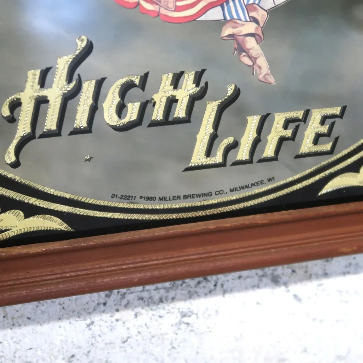 Miller HIGH LIFE ビンテージ パブミラー