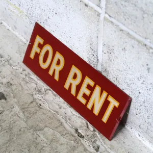 FOR RENT ビンテージ メタルプレート