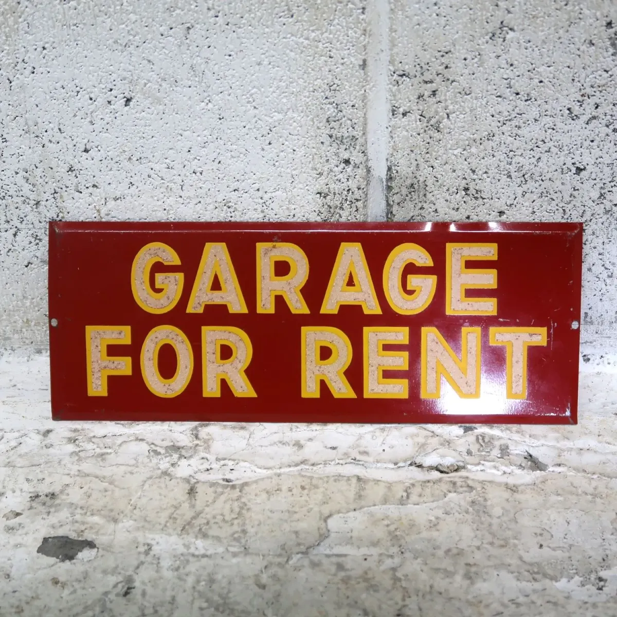 GARAGE FOR RENT ビンテージ メタルプレート