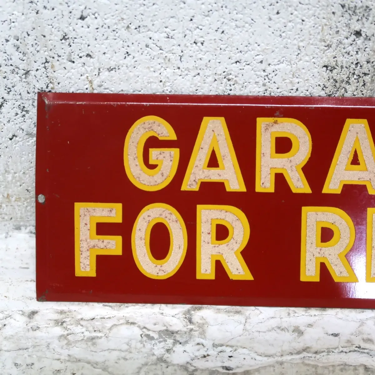 GARAGE FOR RENT ビンテージ メタルプレート