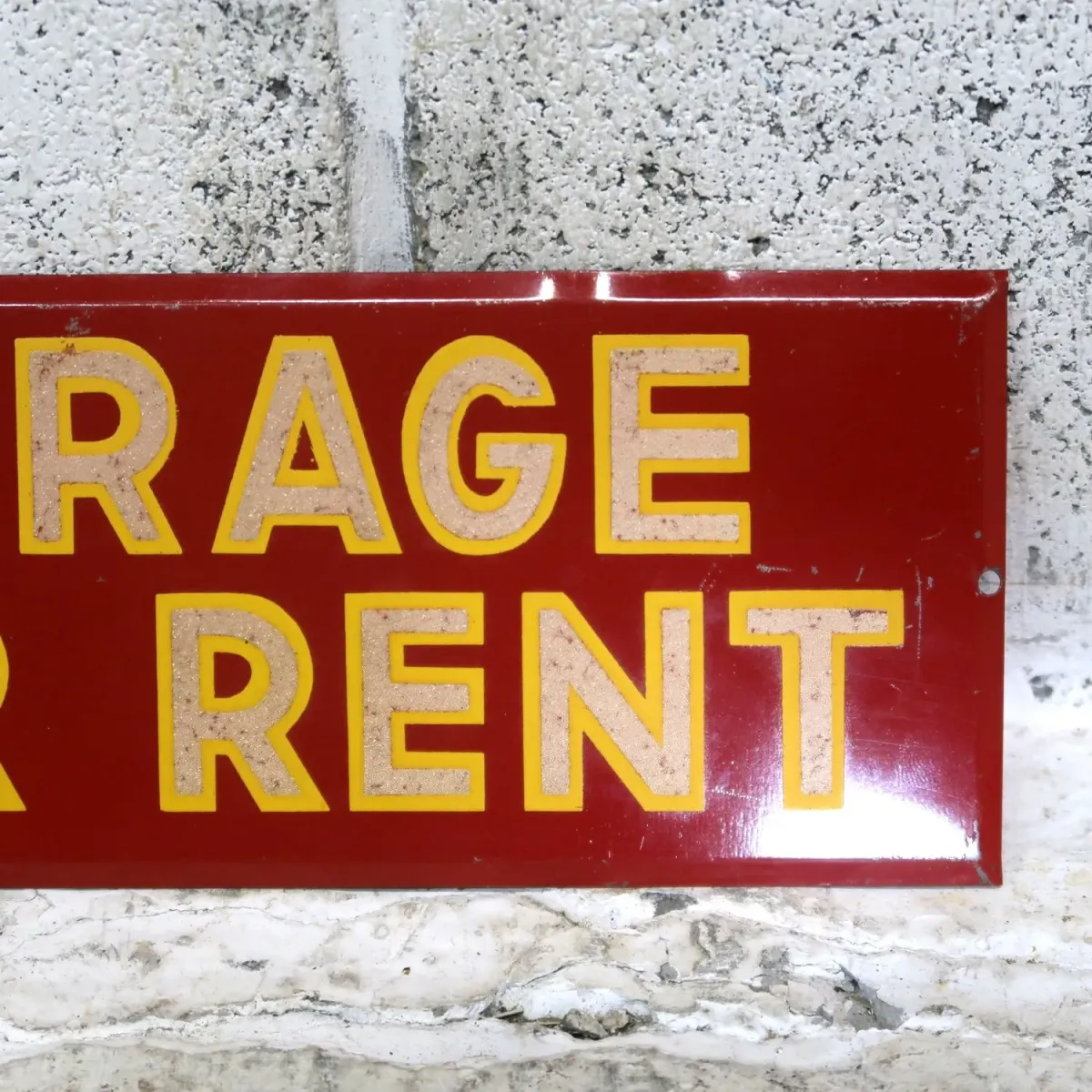 GARAGE FOR RENT ビンテージ メタルプレート