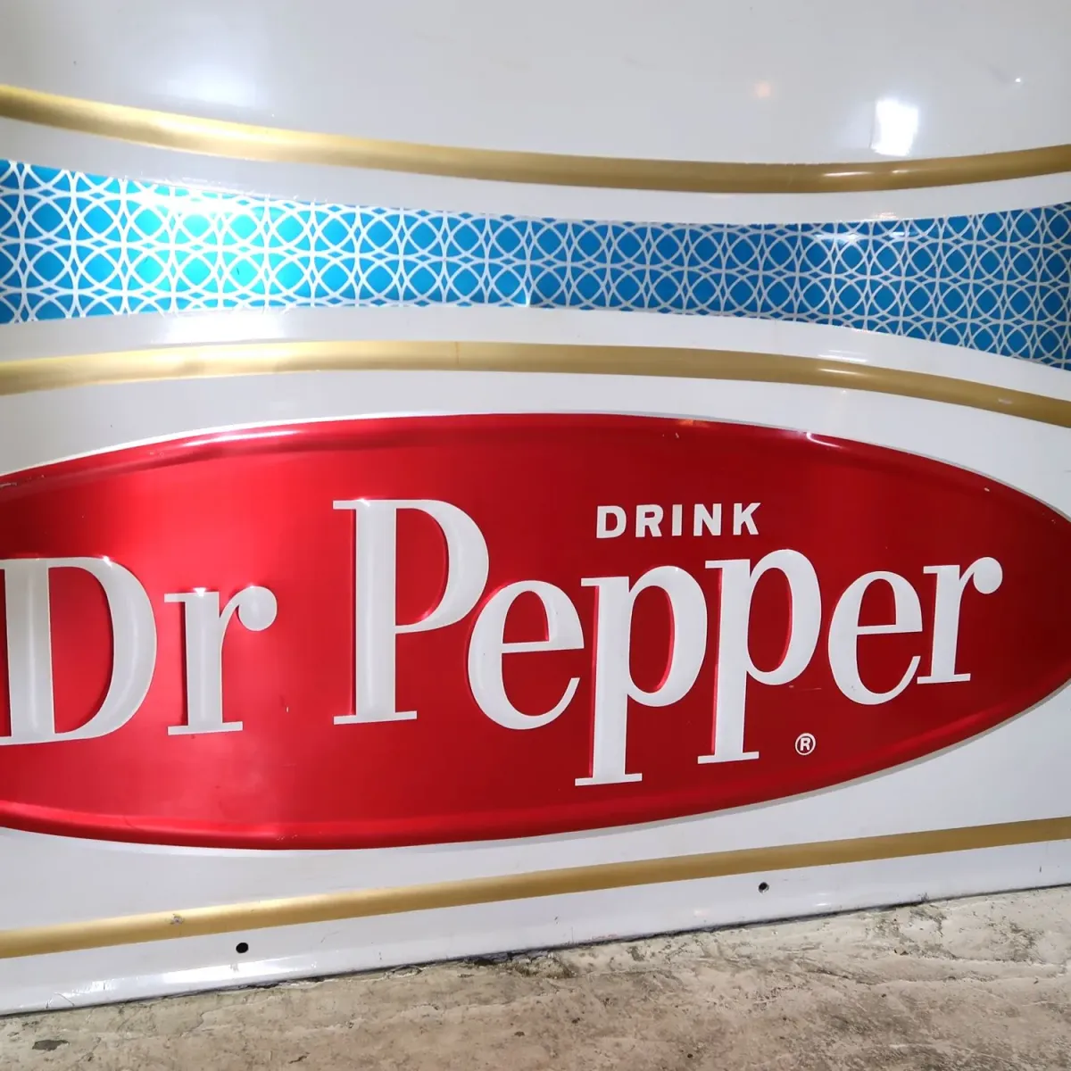 60‘s～ Dr Pepper ビンテージ 大型メタルサイン