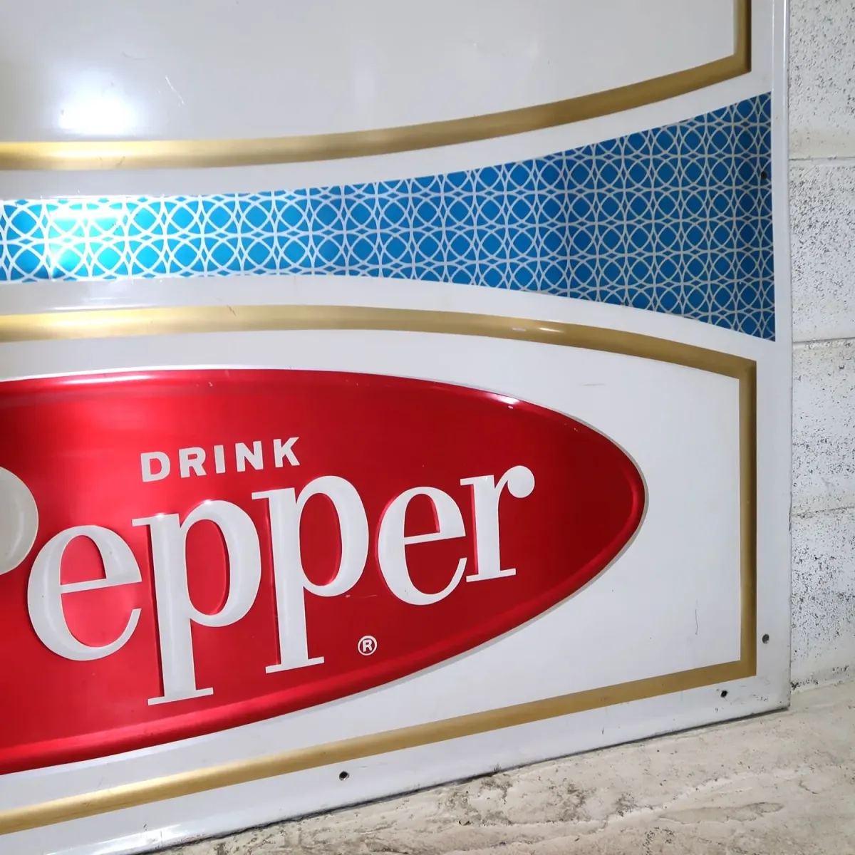 60‘s～ Dr Pepper ビンテージ 大型メタルサイン