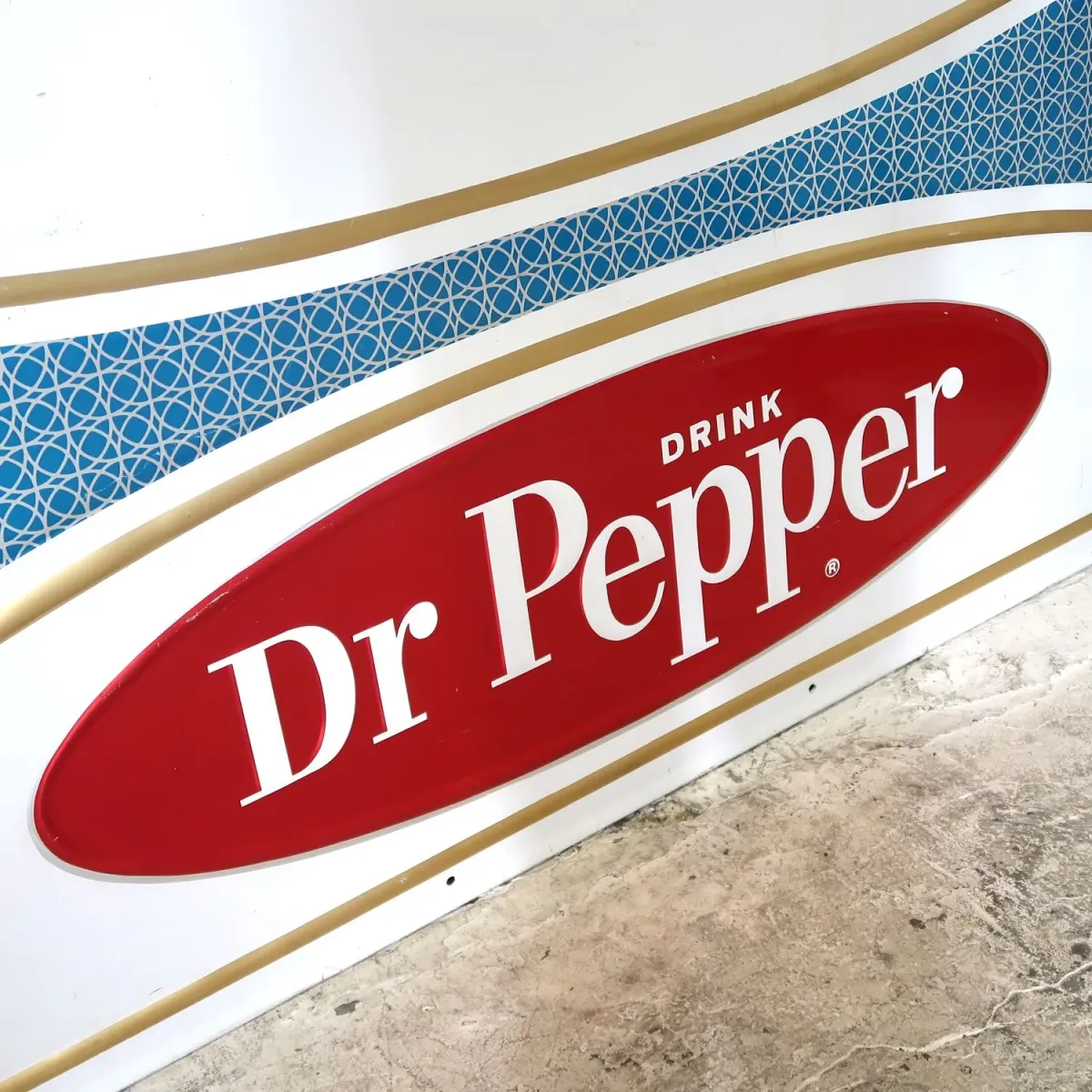 60‘s～ Dr Pepper ビンテージ 大型メタルサイン