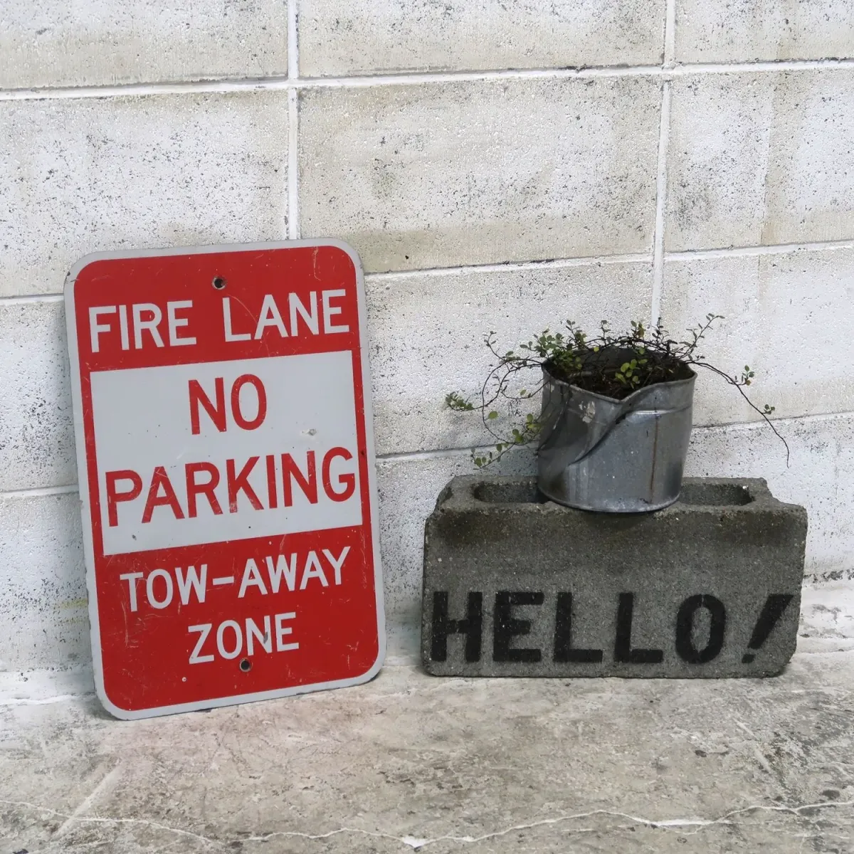 FIRE LANE ロードサイン