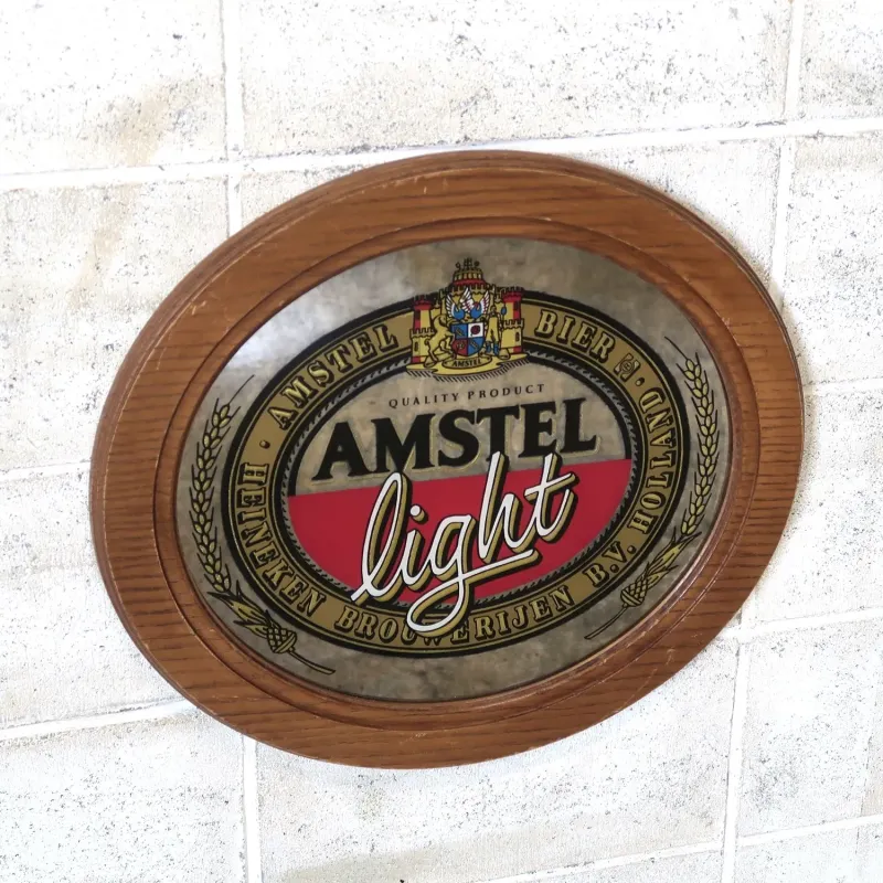 AMSTEL light ビンテージ パブミラー