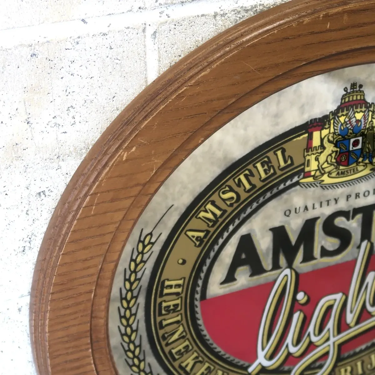 AMSTEL light ビンテージ パブミラー