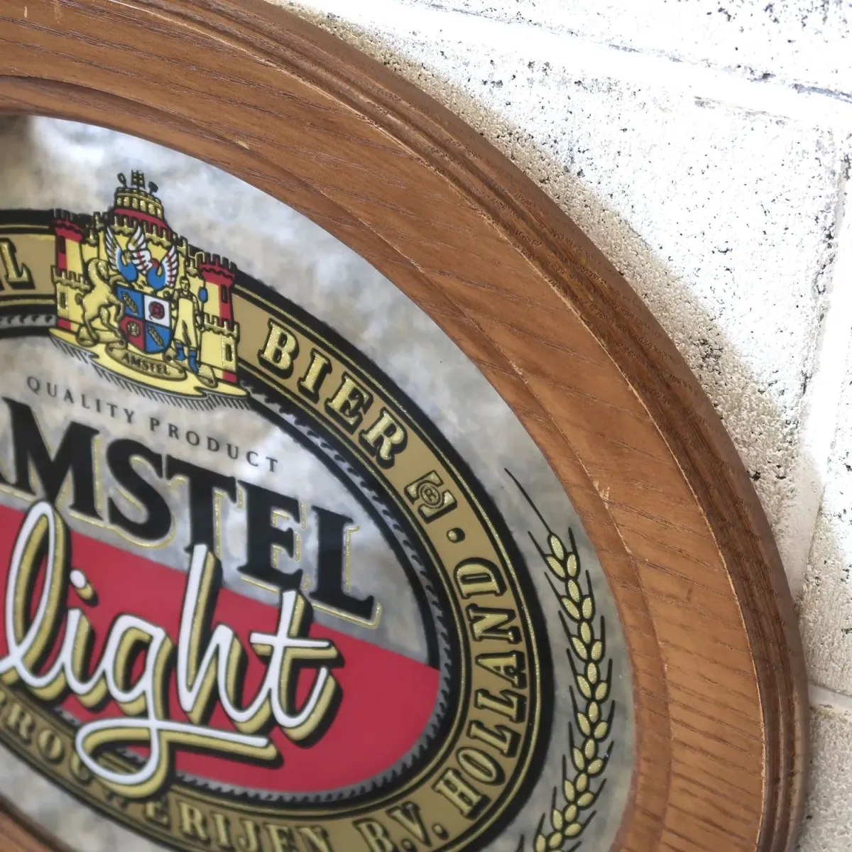 AMSTEL light ビンテージ パブミラー