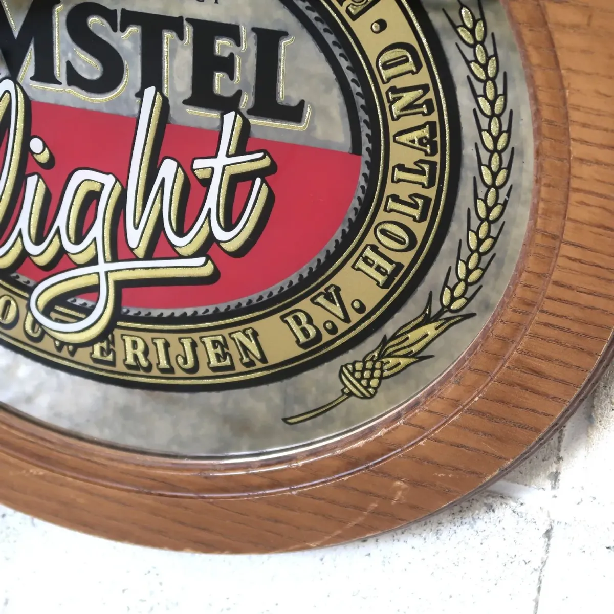 AMSTEL light ビンテージ パブミラー