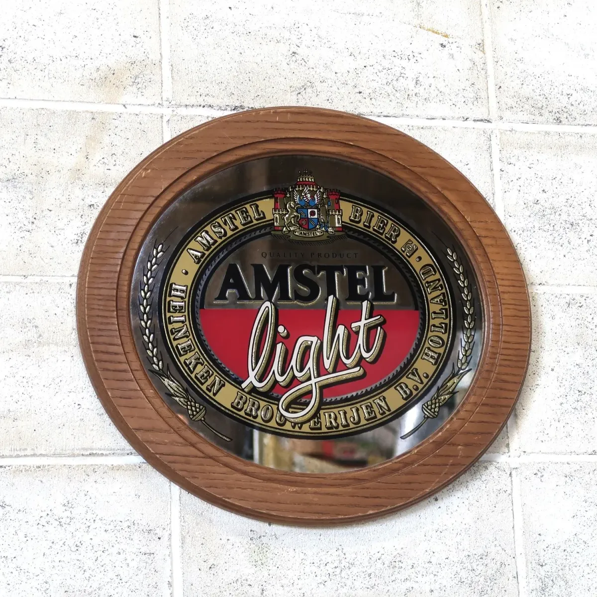 AMSTEL light ビンテージ パブミラー