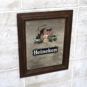 Heineken ビンテージ パブミラー