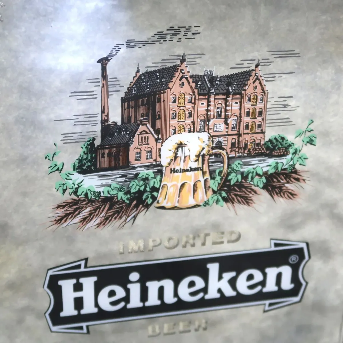 Heineken ビンテージ パブミラー