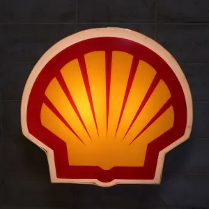 SHELL ビンテージ ライトサイン