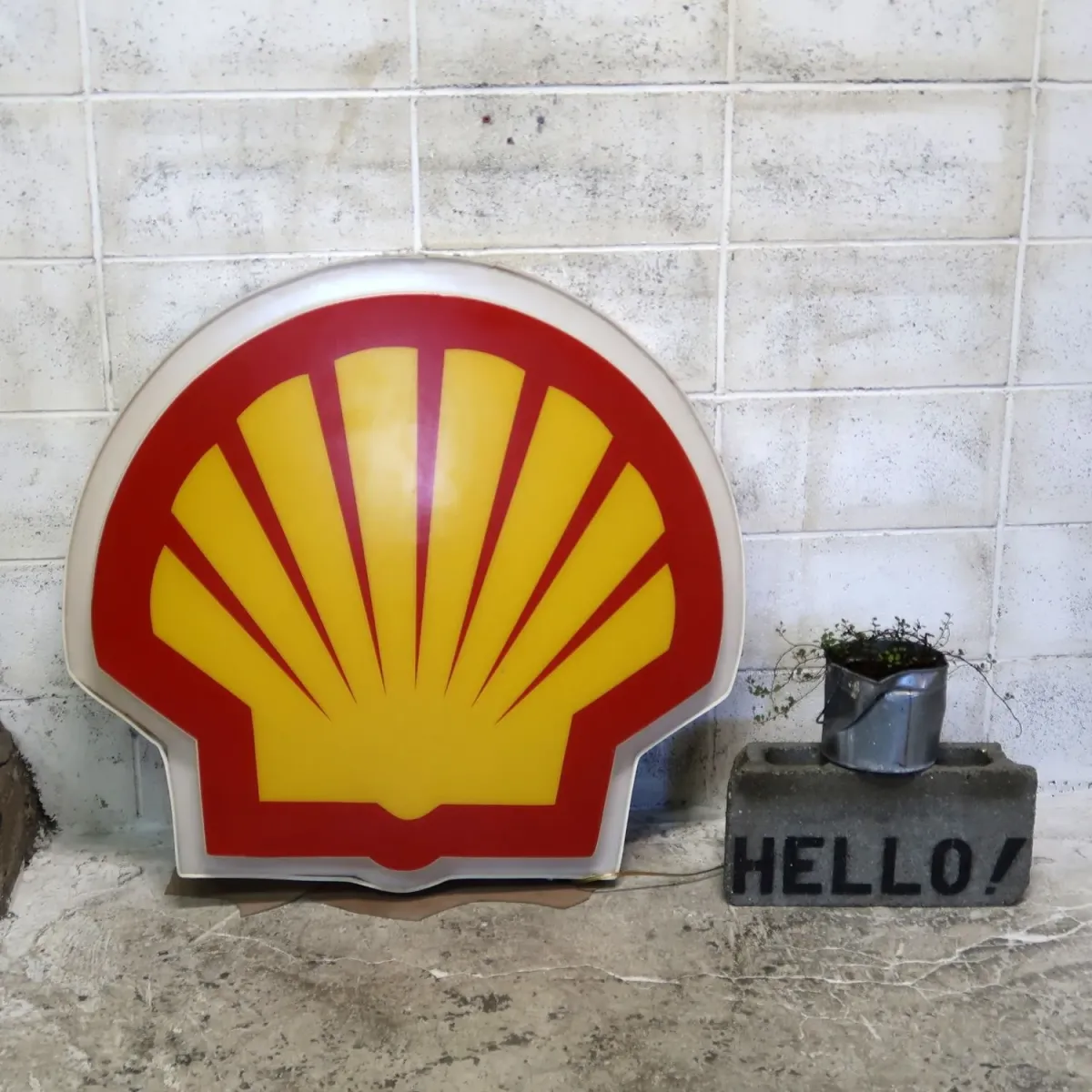 SHELL ビンテージ ライトサイン