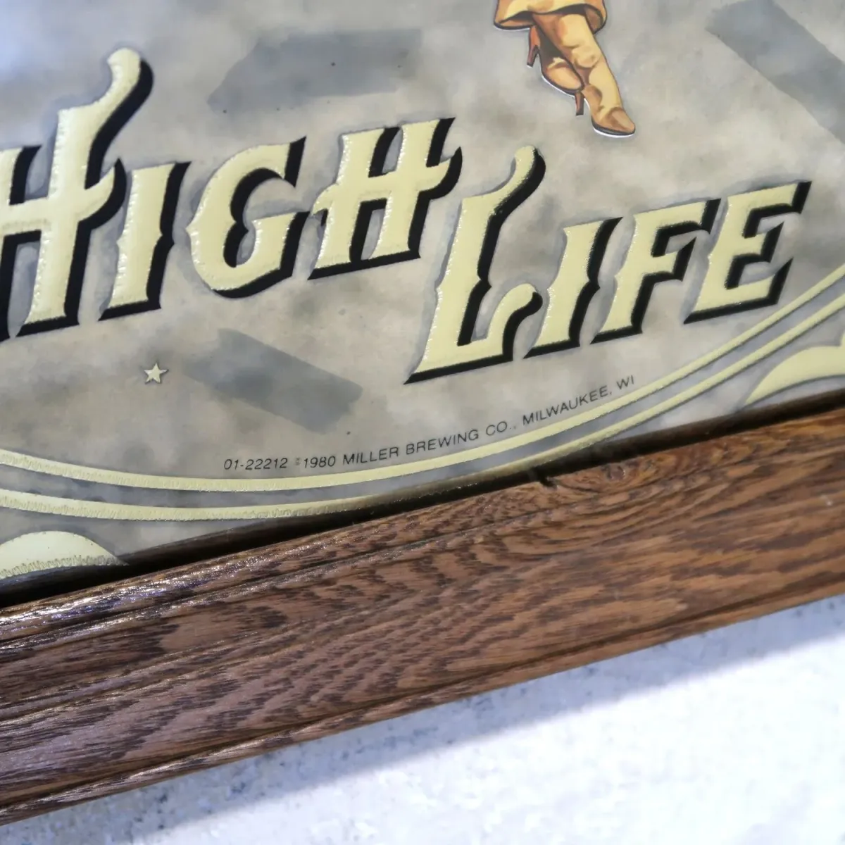 Miller HIGH LIFE ビンテージ パブミラー