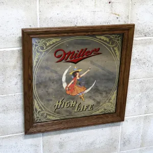 Miller HIGH LIFE ビンテージ パブミラー