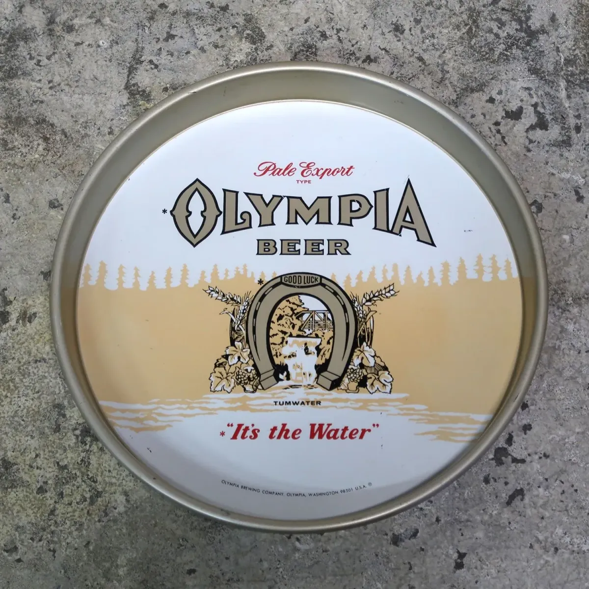 OLYMPIA BEER ビンテージ メタルトレイ