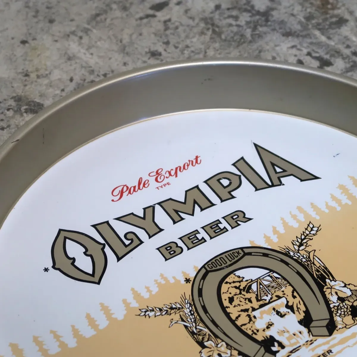 OLYMPIA BEER ビンテージ メタルトレイ