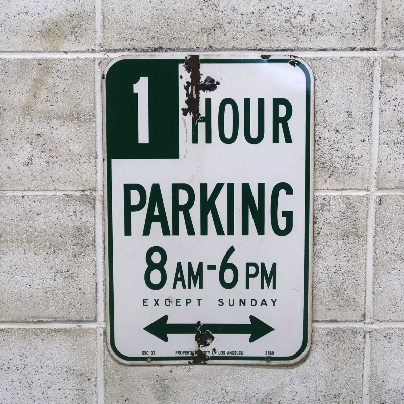 1 HOUR PARKING ロードサイン ホーロー