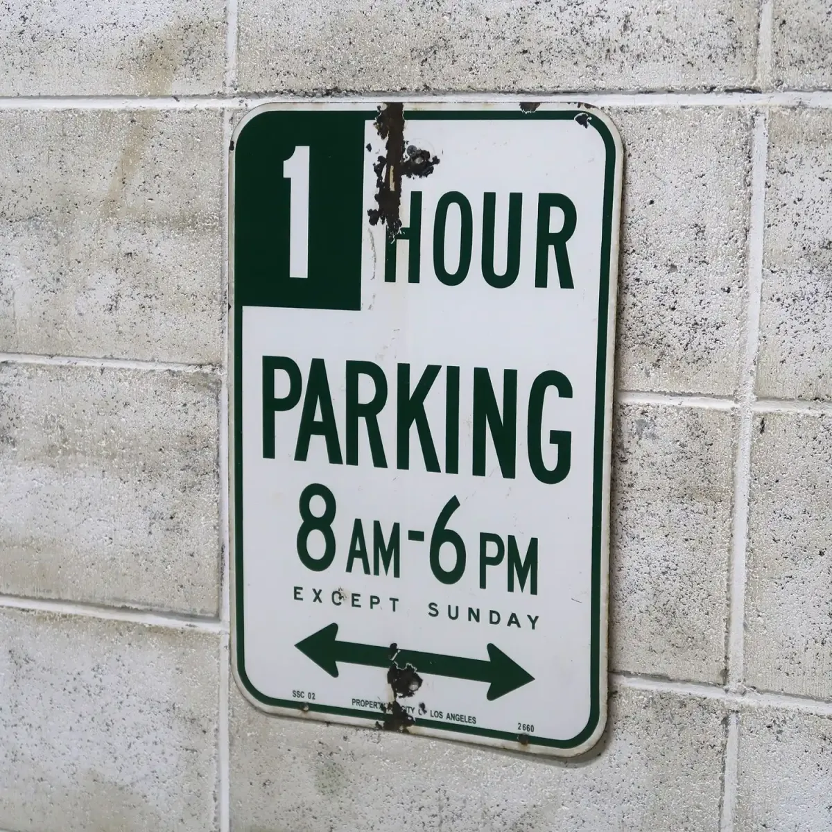 1 HOUR PARKING ロードサイン ホーロー