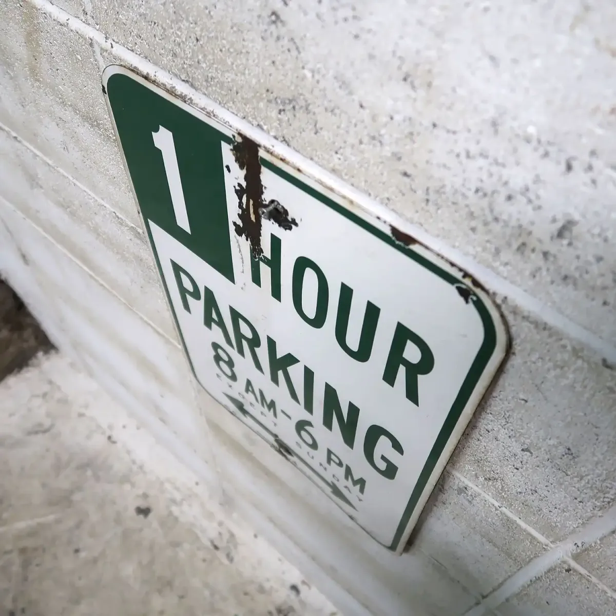 1 HOUR PARKING ロードサイン ホーロー